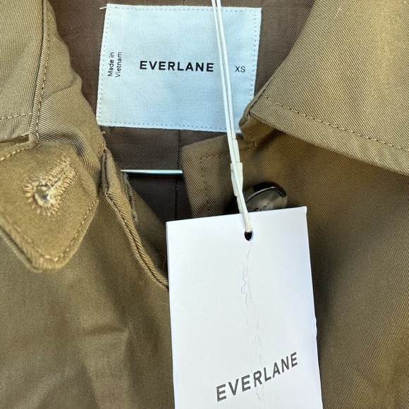 Everlane The Mac Coat Beech Women Size:XS NWT Button Front Classic - Picture 14 of 15